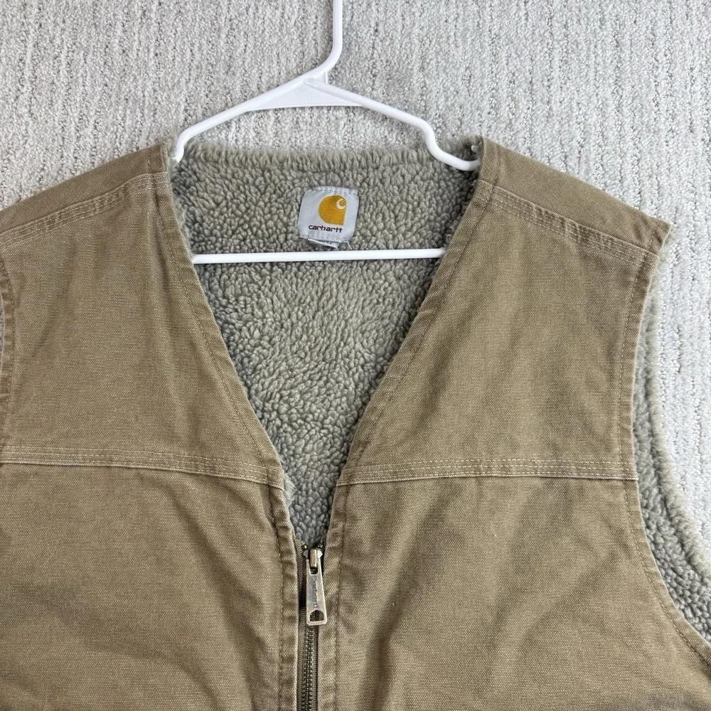 Carhartt Sherpa Lined Vest Men's Size 2XL Workwear